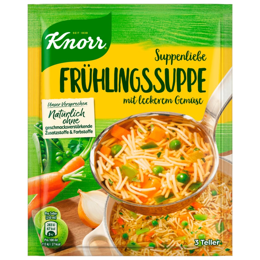 Knorr Suppenliebe Frühlings Suppe 3 Teller